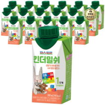라이브잇 파스퇴르 킨더밀쉬 액상분유 1단계 200ml, 162개