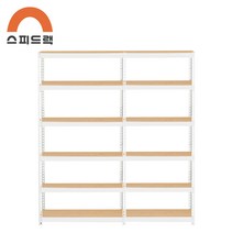 스피드랙 조립식 창고 대형 앵글 철제선반 1700 x 400 x 2400 6단, A형 1100+600, 블랙