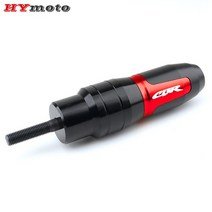해외 오토바이 충돌 패드 배기 슬라이더 프레임 보호대 CBR250R CBR300R CBR500R CBR600F CBR650F CBR 25, Black, One Size