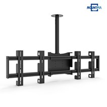 마운트피아 MB-20 메뉴보드거치대 천정형 멀티 2단 TV 거치대 브라켓 32-55인치, 실버, 1500mm, 추가안함