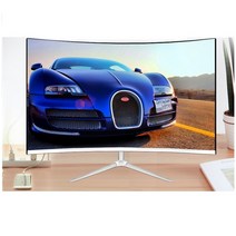 HUGON 24인치 커브드 곡면 PC 게이밍모니터 무테 75HZ 1800R, Q24 WHITE