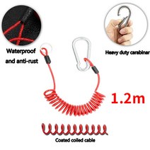 캠핑 트레일러 악세서리 트레일러 rv caravan red 용 spring safety rope breakaway 케이블 교체, 1.8m