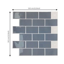 인테리어소품 PVC 주방 벽 장식 3D 스티커 셀프 접착 껍질 및 스틱 Backsplash 타일 비닐 DIY 벽지 욕실 방수, [01] 1 Piece, [08] DJ001 (30.5x30.5cm)
