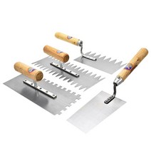 탄소강 흙손 퍼티 나이프 스크레이퍼 블레이드 삽 벽 석고 나이프 타일링 톱니 손 건설 도구, 01 style 1 sholve