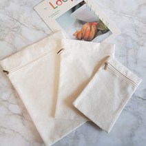 [백바이백]국내제작 무지 세로 파우치만들기/생리대 화장품파우치 이너백 광목 캔버스 에코백