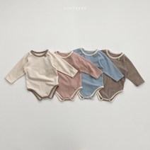 콩알옹알 천연 모달 파스텔 바디슈트 50일 100일 돌 촬영 봄 파스텔 슈트 신생아 아기 출산선물