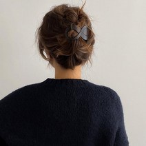 ENBEIER 빈티지 팔자 클립 아크릴 클립 엘레강스 헤어핀