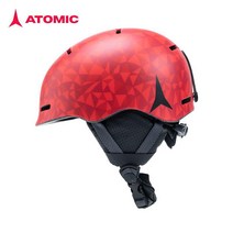 아토믹헬멧 헬멧아토믹 남성용 및 여성용 하드 쉘 헬멧 스키 모자 어린 이용 스키 보호 장비 MENTOR JR, 빨간, XS