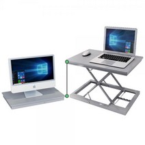 높이조절책상 이동식 DAYA 모션데스크 스탠딩책상 테이블, 필수선택_화이트