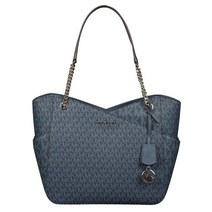 MICHAEL 마이클 코어스 라지 X 트래블 체인 숄더 토트 지갑 Admiral 가방 크로스백