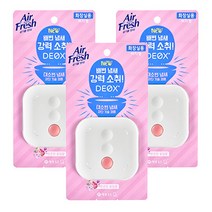애경 에어후레쉬 데옥스 화장실용 비치형 은은한 꽃잎향, 3개
