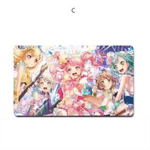 SKANDSALO 뱅 드림 BanG Dream 마우스 패드 장패드 22종, .개, C + 80x50x0.3CM