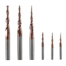 텅스텐 목공용홀쏘 이중기리 싱크 역탭 비트 1pc hrc62 카바이드 테이퍼 볼 노즈, R0.25-30.5-75-D6