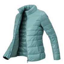 여성 오리털 초경량패딩-민트 숏패딩점퍼 여자패딩