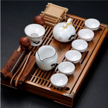 Old Wangge 중국 전통 자사호 도자기 다도세트 다기세트 효리네 민박, 1.황토다기+진갈색, 1개