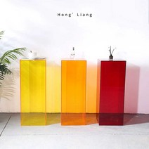 아크릴 디자인박스 다용도 테이블 사이드 소품 수납, 상세 페이지 참고, 세 가지 색상 세트