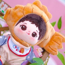 아이돌인형옷 10cm 15cm 20cm 땡땡이 점프슈트 붕어빵모자, 10cm 세트+붕어빵 모자
