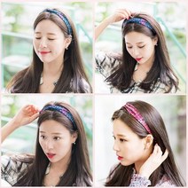 [용평샵] 패션 머리띠 투링 패턴 헤어밴드 스카프타입