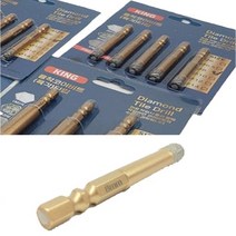 KING 다이아몬드 융착 코어비트 대리석 타일 타공 천공작업 육각생크 8mm, 1개