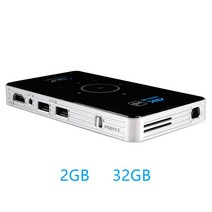 휴대용 가정용 미니빔프로젝터 스마트빔 C6 DLP 프로젝터 Amlogic S905X 미니 4K 안드로이드 9.0 2.4G 5G, 03 2GB 32GB_04 영국 플러그
