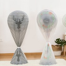 4P 헤드형 스탠드형 선풍기커버 선풍기 벽걸이 안전 커버 에어컨, 스탠드형4P(플라워2+사슴2)