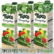 NFC 팁코 케일 사과 백포도 시금치 키위 리치 레몬 7가지 믹스드 주스 970ml 3팩 / 과일야채주스 해독주스, 3개