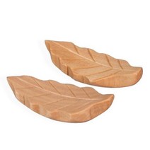 수저받침대 개 일본 스타일 나무 젓가락 스탠드 홀더 잎 모양 나머지 랙 아트 공예 300, A