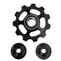 자전거수리키트 자전거 공구 세트 멀티툴 11 t 알루미늄 합금 mtb bike rear derailleur pulley jockey road bike guide part 67, 검은색