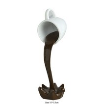 소품샵 카페 소품 포토존 장식컵 플로팅 커피 컵 동상 수지 쏟음 3D 머그잔 아트 조각 데스크톱 홈 거실 주방 사무실 장식, [04] Coffee Cup Statues D, [04] Coffee Cup Statues D