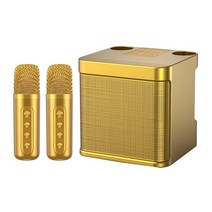 가정용 코인노래방 기계 휴대용 길거리공연 찬양 반주기 부스 100w 가족 ktv 오디오 세트 무선 블루투스 스피커 마이크 오디오 올인원 노래방 장비 사운드 카드, 활기 없는