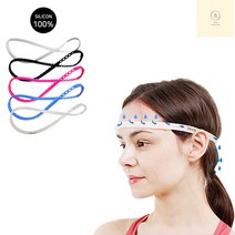 몬카페 실리콘헤어밴드 스포츠 운동 땀밴드 헬스 런닝 머리띠, 반투명
