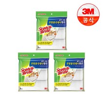 [3M] 삶아쓰는 주방용극세사행주(3매입)3개세트, 단품