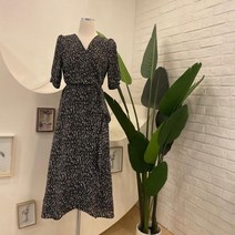 파파야 [NC 백화점] 파파야 레오파드 랩 원피스 PNMROP021B