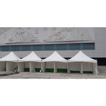 몽골텐트렌탈 대여 임대 행사용천막 텐트 (3mX5m), 투명, 흰색, 청색