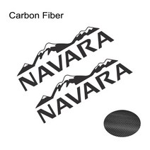 편리한 픽업 사이드 스티커 닛산 Navara SL ST 트럭 그래픽 마운틴 스타일 비닐 장식 데칼 자동차 커버 자동 튜닝 액세서리, [12] Carbon Fiber