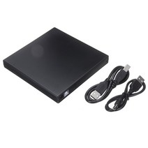 usb 2.0 외장 CD롬 노트북 데스크탑 PC CD DVD 플레이어 씨디룸 라이터기 리더기 시디룸 ODD 디비디, 검은 색