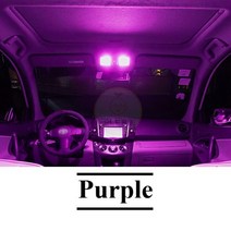 루프탑텐트 하드탑 LED 자동차 인테리어 조명 전구 키트 삼성 SM5 SM3 SM7 QM5, purple, SM5 MK2(05-10)12PC