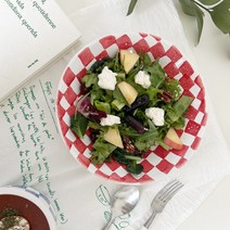 라세라미카 스톤웨어 체커 딥플레이트, 블루, 1개