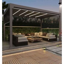 조립식 정자 전원주택 가든 야외 설치 원두막 퍼걸러, 그레이