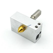 황동 Hotend Zortrax M200 가열 블록 노즐 목구멍 키트 인쇄 헤드 튜브 1.75mm/2mm 용, 한개옵션0