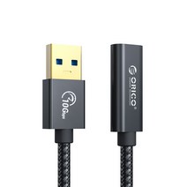 오리코 USB A to C 케이블 연장선 10Gbps PD60W ACF31, 신박장터쿠팡 30cm(ACF31-03)