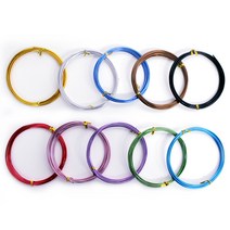 칼라철사 A형 1mm x 6M 은색, 2개