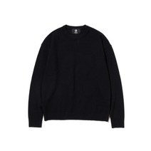 KNITTED 비스코스 워셔블 라운드 니트 BLACK