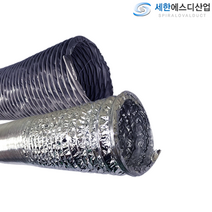 75mm/100mm/125mmX10M 덕트 닥트 호스 자바라 플렉시블 플랙시블 후렉시블 자바라 배관, AL(알루미늄)후렉시블 125mmX10M