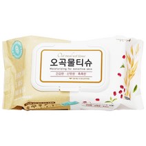 깨끗한나라 오곡 물티슈 캡형, 100매, 10팩