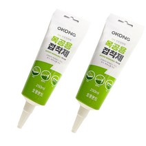 오공 친환경 수성 목공 나무 본드 접착제 250ml, 2개입