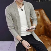 남자가디건브랜드 남자 명품 라운드 가디건 md-긴팔 니트 가디건 남성 솔리드 컬러 코트 슬림핏 아웃웨어