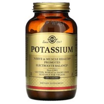 Solgar Potassium 솔가 칼륨 포타슘 250 정, 1개, 250정