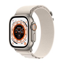 (매장정품 당일배송) 애플워치Ultra 49mm GPS+Cellular 티타늄 스타라이트 알파인루프-Small MQFQ3KH/A, 스타라이트 알파인루프, 알파인 - Large