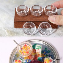 미니를사랑하는사람들 레진공예 미니어쳐 미니어처 투명 그릇 18종, 18번 면기그릇(5개)